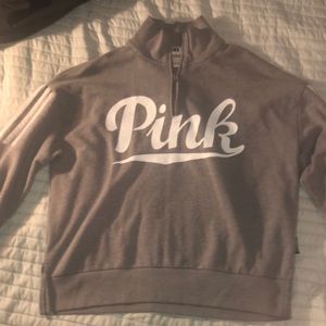 PINK quarter zip, only worn a hand full of times